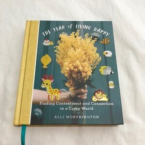 📚3/$35 The Year of Living Happy 100 Day Devotional Journal Book Hardcover